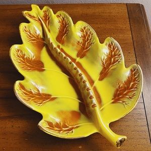 Vintage 70s Huge Leaf Ashtray